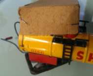 The Shell battery truck with the old brown box